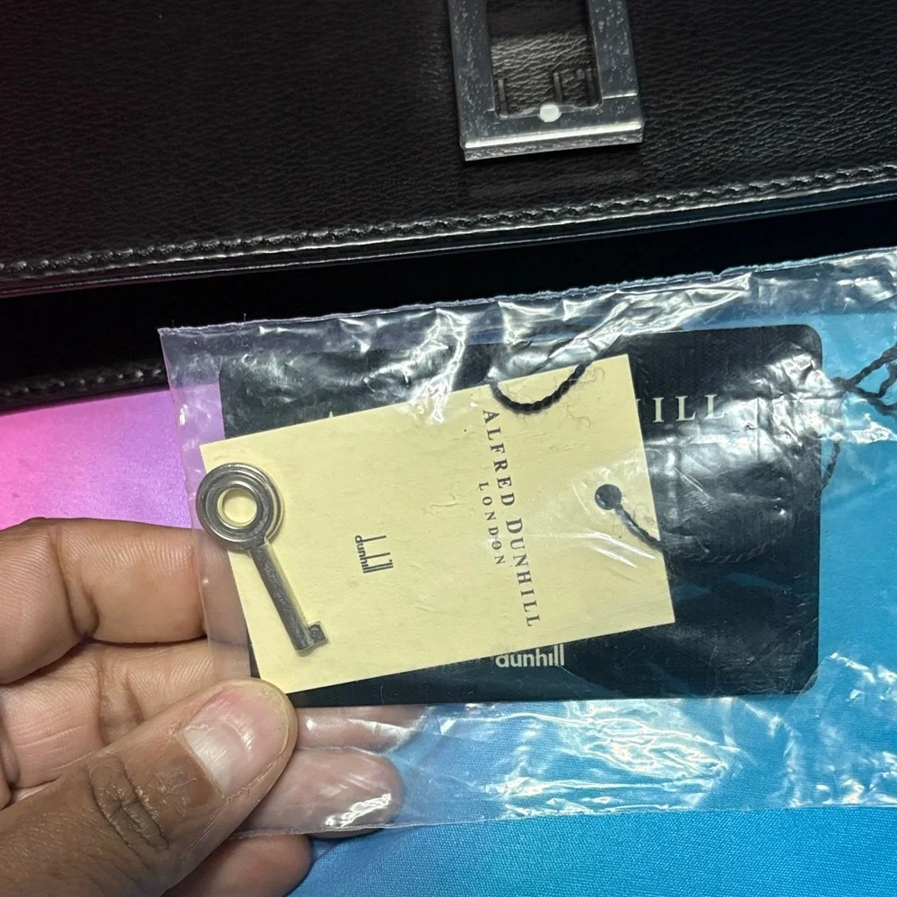 Dunhill Black Leather Clutch